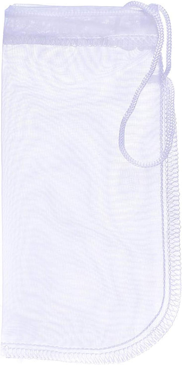 ALEGI Extra Fine Media Filter Bag, Reusable 180 Micron Drawstring Mesh Filter Bags (6 Pack)