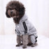 Cute Dog Hoodie Sweater Tracksuit Coat, Winter Pajamas for Small Medium Big Dogs, Grey (3X-Large)