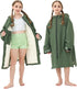 Owntop Swim Parka Surf Poncho for Kids Youth and Adult, Unisex Oversized Bat Wing Hooded Changing Robe Windproof