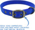 Max and Neo MAX Reflective Metal Buckle Dog Collar, Medium, Blue - We Donate a Collar to Dog Rescue