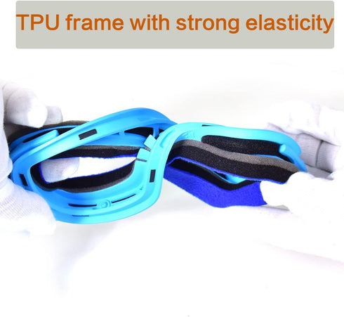 Magnetic Adsorption Lens Anti Fog Ski Goggles - Replaceable Lenses with UV Protection, Ultra HD Comfy