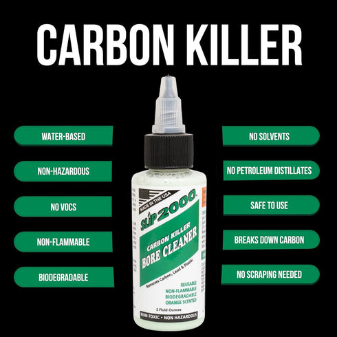 2000 Pack, 725 Slip Extreme Cleaning System Combo Contains Extreme Weapons Lubricant (EWL), Gun Cleaner and Carbon