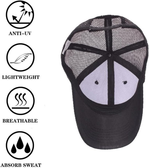 Workout Hat for Men and Women - Gym, Mesh, Athletics, Dad, Fishing, Trucker, Running, Ponytail Hat