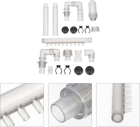 FRCOLOR 2 Sets Plumbing Fittings Tube for Fish Tank, Aquarium Supply Intake Outflow Tube Replacement Accessories