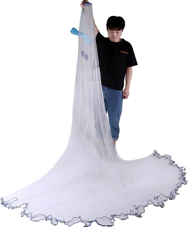 Lawaia Cast Net Cast Nets for Fishing Hand Throw Bait Nets 1/2
