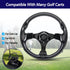 Universal EZGO Steering Wheel with Black Aluminum Frame, Fits Yamaha Club Car DS & Precedent
