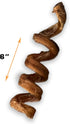 (PACK 20) Bully stick springs for dogs - Fun, challenging single ingredient treats - Digestible Pizzle Stick chews