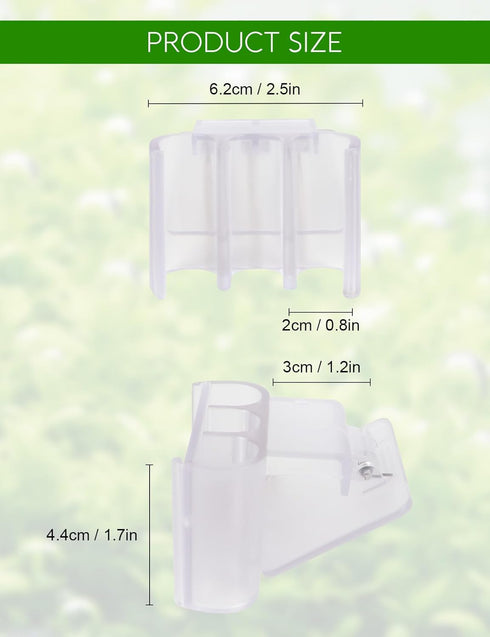 joqepy 2 3-Hole Pk Upgraded Aquarium Plant Holder, Hanging Aquarium Plant Holder with Clip, Suitable for Fish Tank
