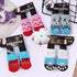 4 Pairs Anti-Slip Dog Socks & Cat Socks with Rubber Reinforcement, Pet Paw Protector for Indoor Wear (L)