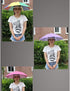 Inoutdoorkit Umbrella Hat - Folding Hands-Free Sunshade for Golf, Traveling, Fishing, Gardening, Beach, Camping, Rose