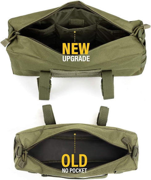 WYNEX Tactical Molle Pouch, Large Capacity Vertical EDC Utility Sling Bag with Shoulder Strap