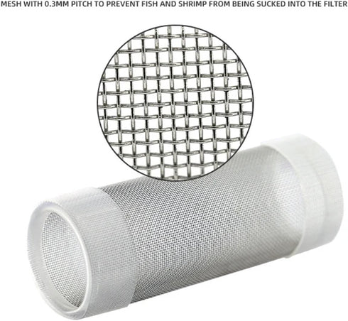 baoauh 3pcs Fishbowl(25mm) Aquarium Stainless Steel Mesh Filter Guard Aquarium Filter Stainless Steel Inlet Protective