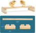 PETSFIT Chick Roosting Bar Prevent Rotation Design, Solid Wooden Thicken Rooster Perch for Coop and Brooder for Birds, Baby Chicks
