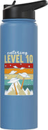 10 Years Entering Level Up 10th 10th Birthday 10 10th Entering Level Up Gaming Controller Birthday Stainless Steel