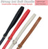 MayPaw 6FT Leather Dog Leash | Soft and Strong 5/8 Inch with Extra D-Ring for Waste Bags, Training Lead for Dogs
