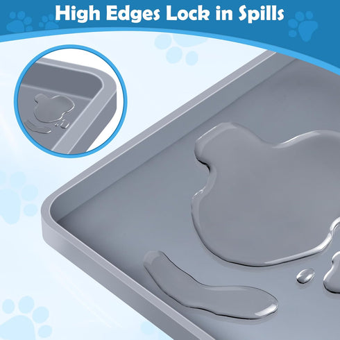 phepetroll 24" 24" 4 Dog Pee Pad Holder, Dog Potty Tray Silicone Puppy Pad Holder Tray Fits for x Training Pads, Puppy