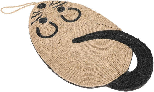 Cat Scratch Pad, Sisal Rope Cat Scratching Mat for Indoor Cats, Horizontal or Vertical Floor Scratcher Supplies