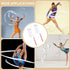 2 2.04 80 Inch CREATCABIN Pcs m Dance Ribbons Rhythmic Gymnastics Ribbon Baton Nylon Twirling Wands on Sticks Training