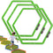 Hexagon Agility Ring Training Circle, Speed Agility Ladder, Football Footwork Trainer, 3Pcs Multicolor Fitness Equipment