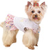 Yikeyo Dog Clothes, Girl Dog Dress for Small Dogs, Puppy Dresses, Sequin Tulle Dress for Birthday Party, Pink, S