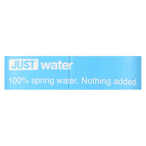 100% 16.9 oz., 12 Just Water Spring Water, Bottles/Carton