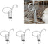 Spring Cage Door Hook, 20PCS Metal Finger Spring Latch Hook for Fixing Rabbit Pet Cage Door Farming Equipment