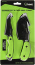 HME 2-Piece Field Skinning Gut/Cape Knife Kit, 3.5" Gut Hook & Fixed Blade Knife