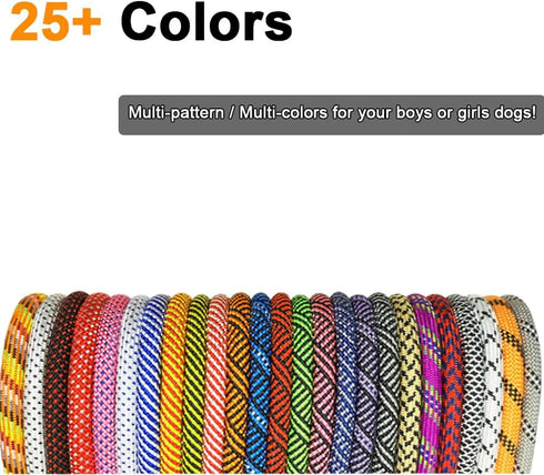 MayPaw Heavy Duty Rope Dog Leash, Thick Nylon Pet Training Leash, Soft Padded Handle for Large Medium Dogs