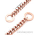 Rose Gold Dog Chain Collar, 11mm/15mm/19mm Stainless Steel Cuban Link for Small Medium Large Dogs (11mm, 14 inch)