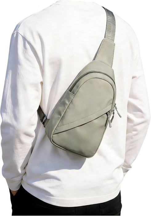 SEAFEW Small Green Sling Bag Crossbody Backpack Shoulder Bag for Men Women,