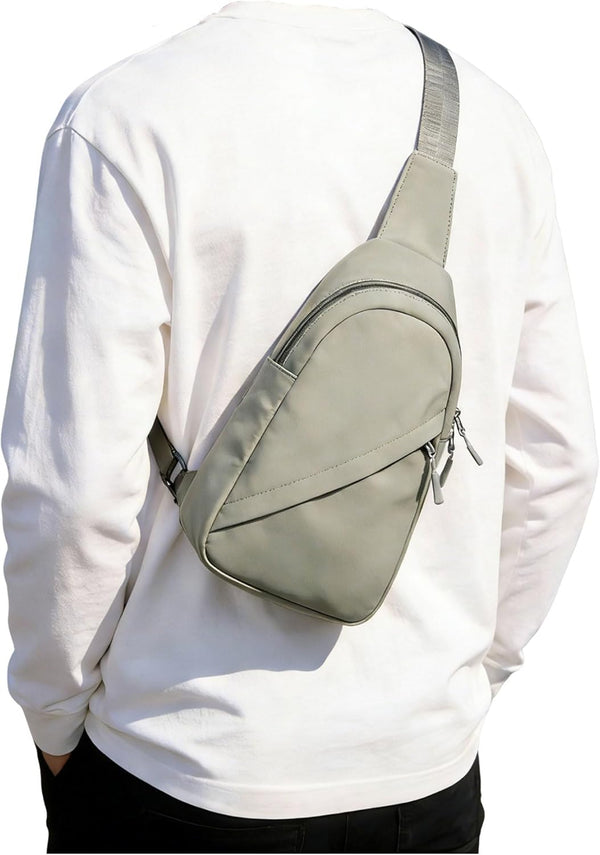 SEAFEW Small Green Sling Bag Crossbody Backpack Shoulder Bag for Men Women,