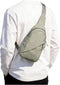 SEAFEW Small Green Sling Bag Crossbody Backpack Shoulder Bag for Men Women,