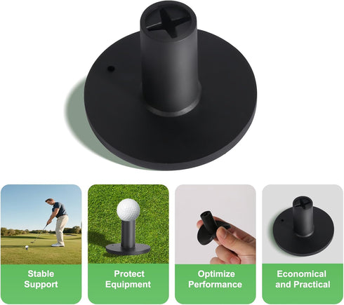Generic Rubber Golf Tees for Mats Adjustable Height Golf Simulator Tees, Indoor Outdoor Practice, Non-Slip Golf Mat