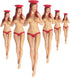 O'RINN GOLF Perky Tees - Funny Golf Gifts for Men, 6 Pack 3" Ms. Perky Redhead Pin Up Girl