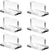 6Pcs Clear Acrylic Aquarium Lid Handles, Transparent Pulls for Fish Tank Cover, Rectangle Replacement Handle
