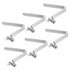 PATIKIL 8.5x5mm Kayak Paddle Snaps - 6 Pack Steel V Shaped Clips for Tent Poles, Push Button Spring Clips