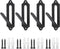 Qonutoci 4 Pack 4.1"x1.4" European Mount Skull Hanger, Stainless Steel, 100% Stainless Steel,