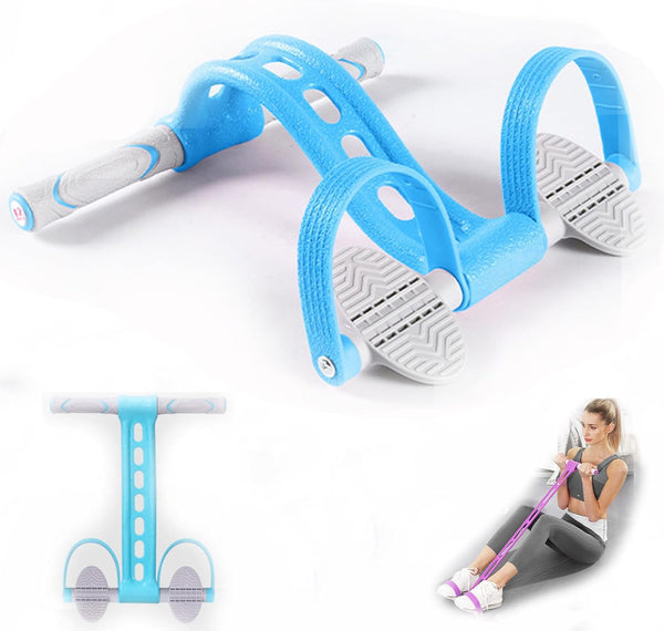 Pedal Resistance Band, Multifunction Yoga Workout Equipment for Home Gym, Natural Latex Tension Rope for Stretching