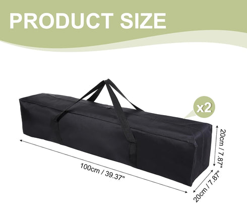 39 8 8 Inch (2 Pack, Camp Chair Replacement Bag, Camping Folding Chair Storage Bag Large Zippered with Handle Strap, x