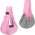 CUBY Dog and Cat Sling Carrier - Hands Free Reversible Pet Papoose Bag for Puppy, Small Dogs Cats Outdoor, Pink