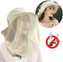 Mosquito Head Net Hat - Safari Sun Hat with Veil Mesh Protection from Insects