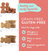 Portland Pet Food Company Pumpkin Dog Treats, Healthy Grain-Free Biscuits for Small Medium & Large Dogs, 5 oz