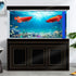 36X24IN Aquarium Background Under The Sea Coral Reef Scenery Backdrop Terrarium Background Underwater Marine Organism Fish Tank Background with 10EVA Double-Sided Tape