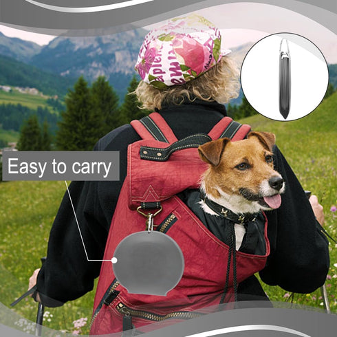 IFOYO Collapsible Dog Bowls, 2 in 1 Upgrade Foldable Travel Pet Food Bowl with Non-Skid Silicone Mat (Gray)