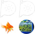 Wzttdm 2Pcs Clear Aquarium Plant Holder, Aquarium Corner Shelf for Rimless Fish Tank,