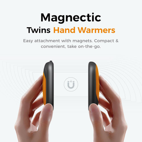 OCOOPA 2 Pack Magnetic Rechargeable Hand Warmers - Fast Heating, 3-Settings, Electric Portable Pocket Heater