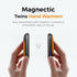 OCOOPA 2 Pack Magnetic Rechargeable Hand Warmers - Fast Heating, 3-Settings, Electric Portable Pocket Heater