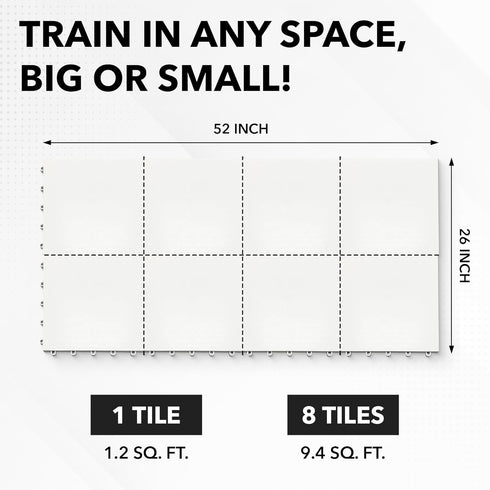8-Pack (9.4 ACE HOCKEY Dryland Flooring Tiles for Hockey Training - Hockey Tiles sqft) for Shooting, Passing