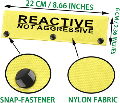JXGZSO Reactive Dog Leash Sleeve, Do Not Pet Wrap for Reactive Not Aggressive Dogs