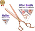 PURPLEBIRD 7 Inch 21-Teeth Chunkers Dog Grooming Scissors, Professional Blunt Tip Trimming Shears for Dogs Cats